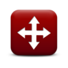 Rotes Pfeilsymbol