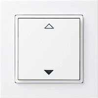 55x55 Funkschalter Jalousie Gira E2 reinweiß
